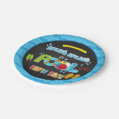 Pool Party Plate - Boy BL Pappteller (Schrägansicht)