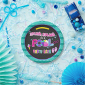 Pool Party Plate - Girl BL Pappteller (Party)