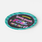 Pool Party Plate - Girl BL Pappteller (Schrägansicht)