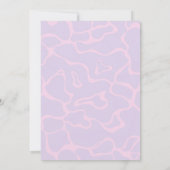 Pool Party Rosa bearbeitbar Geburtstagseinladung Einladung (Rückseite)