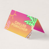 Pool Party Rosa gelbe Lebensmittelkennzeichnungska (Vorderseite)