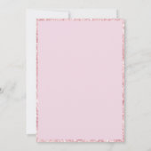 Pool Party Rosa Glitzer Sonnenbrille Einladung (Rückseite)