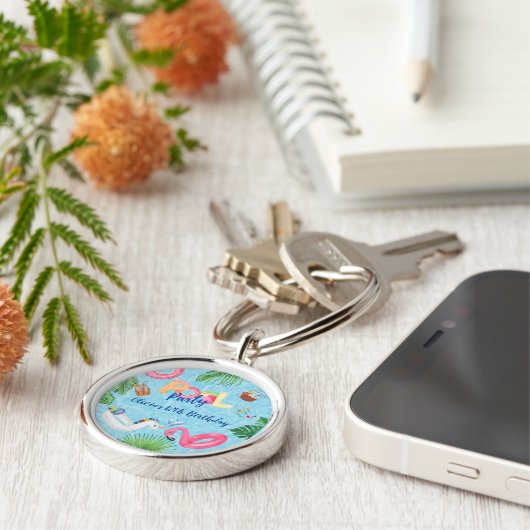 Pool-Party Schlüsselanhänger (Seite)