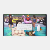 Pool-Party Schreibtischunterlage (Tastatur & Maus)