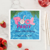 Pool-Party Serviette (Beispiel)