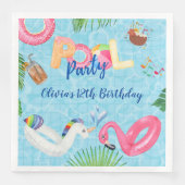Pool-Party Serviette (Vorderseite)