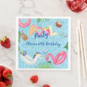 Pool-Party Serviette (Beispiel)