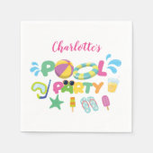 Pool-Party Serviette (Vorderseite)