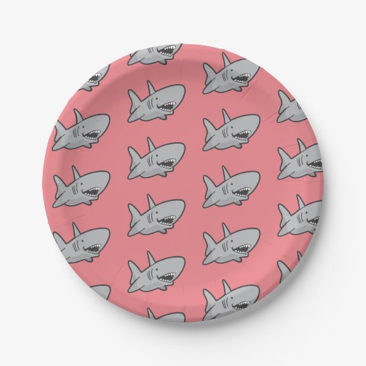 Pool Party Shark Birthday Paper Teller (Vorderseite)