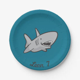 Pool Party Shark Birthday Paper Teller