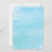 Pool Party Sommer Schwimmen Tropischer Geburtstag Einladung (Rückseite)