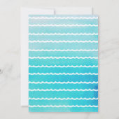 Pool Party Sommergeburtstag Einladungen für Junge (Rückseite)