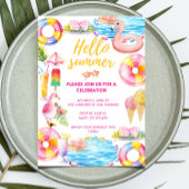 Pool-Party | Sommerliche Party Einladung