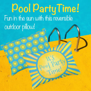 Pool Party Sonniges Außenpilz Kissen Für Draußen