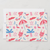 Pool-Party | Splash Party | Swim-Party Einladung (Rückseite)