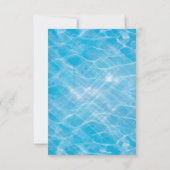 Pool Party Splish Splash Geburtstag Einladung (Rückseite)