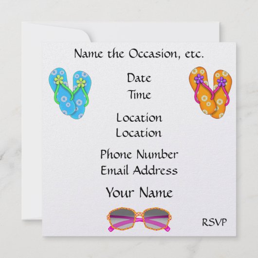 Pool-Party - SRF Einladung (Rückseite)