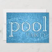 Pool Party: Sterne Einladung (Vorderseite)