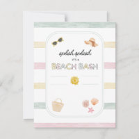 Pool Party Strand Moderne farbenfrohe Babydusche o