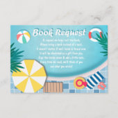 Pool Party Summer Baby Showbuchung Begleitkarte (Vorderseite)