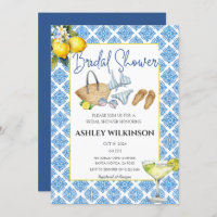 Pool Party Summer Beach Blue Tiles Brautparty