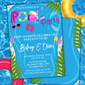 Pool Party Summer Girl Babydusche Einladung