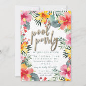 Pool Party Summer GRILLEN Einladung (Vorderseite)