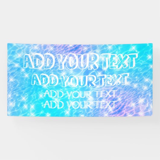 Pool Party Summer Party Beach Party Wasserreifen Banner (Horizontal)
