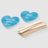 Pool Party Sweet 16 Water Blue Minimalistisch Fächer (Non-assembled)