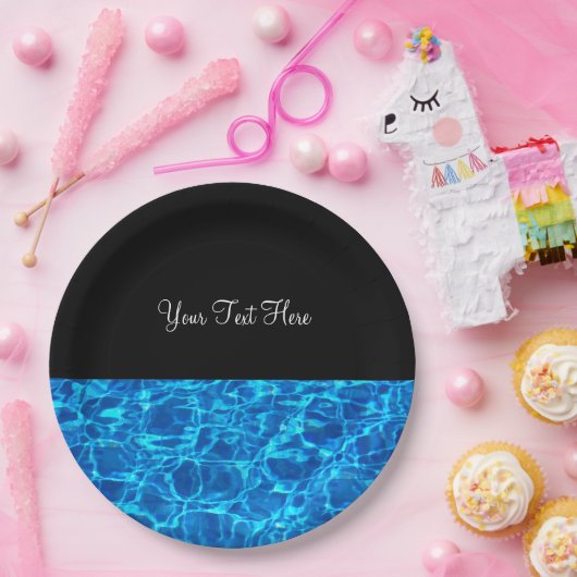 Pool-Party-Swimmingpool-Entwurf Pappteller (Party)