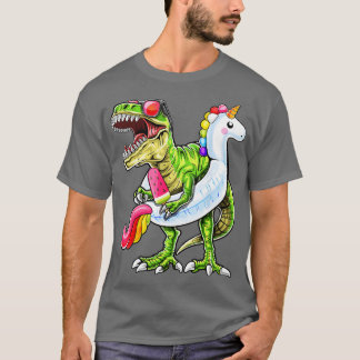 Pool Party T Rex Dinosaur Einhorn Float Summer Shi T-Shirt