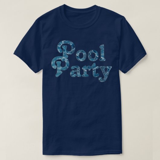 Pool-Party T-Shirt (Design vorne)
