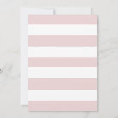 Pool Party Tropical Blätter Pink Girl Baby Dusche Einladung (Rückseite)