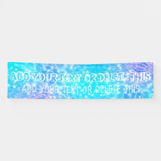 Pool Party Tropisches Party Sommer Party Wasser Pa Banner (Horizontal)