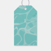 Pool-Party Unicorn Pink Danke, dass Sie Geschenkanhänger (Rückseite)