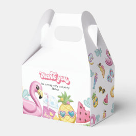 Pool Party Vielen Dank Geschenkschachtel