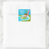 Pool Party Vielen Dank Sticker (Tasche)