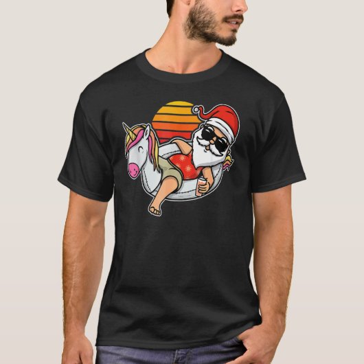 Pool Party Weihnachten im Juli T-Shirt (Vorderseite)
