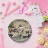 Pool-Party-Zeit-Sand-Wäsche-Becken Pappteller (Party)