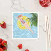 Pool Partys Cocktail Napkin Serviette (Beispiel)