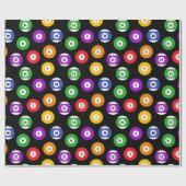 Pool Player 8 Billard Ball Muster Geschenkpapier (Flach)