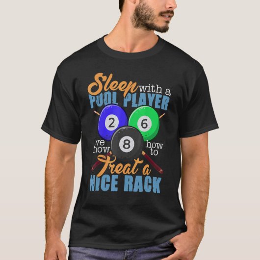 Pool Player Gif Billard 8 Ball T-Shirt (Vorderseite)