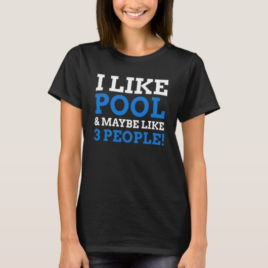Pool Player & Pool Ball T-Shirt (Vorderseite)