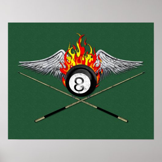 Pool Player Poster (Vorne)