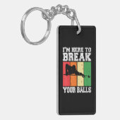 Pool Player Snooker 8 Ball Billiards Schlüsselanhänger (Vorderseite links)