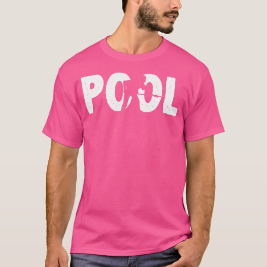 Pool Pool Player Snooker Billard Pool T-Shirt (Vorderseite)