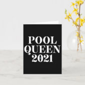 Pool Queen 2021 - Billard Karte (Gelbe Blume)