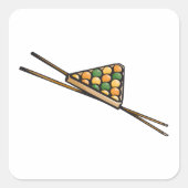 Pool Rack Billard Quadratischer Aufkleber (Vorderseite)