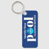Pool-Reinigungsdienst Schlüsselanhänger (Vorderseite)