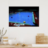 "Pool" - Schöner Billard Poster (Küche)